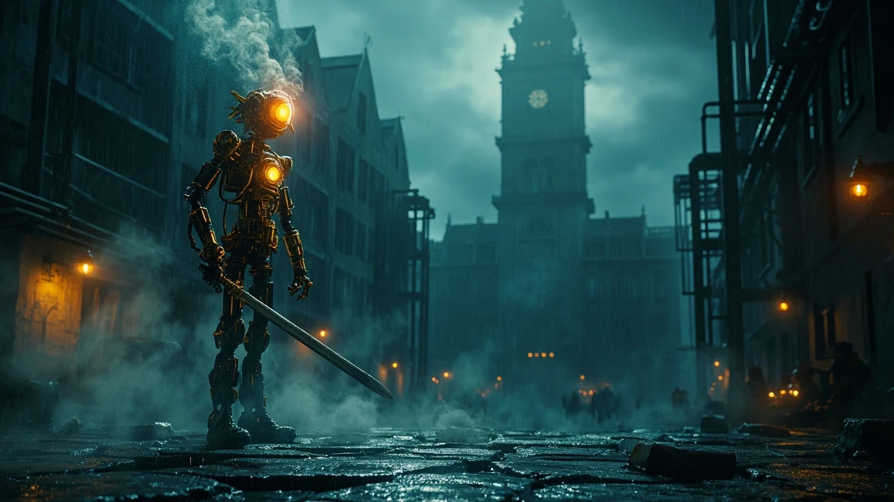 Lies of P bosses hero image showing a dark puppet character with a mechanical sword